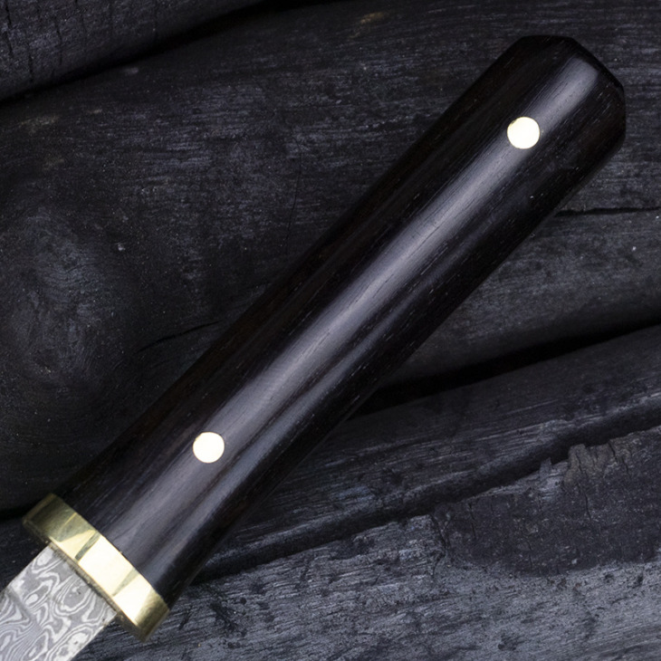 Kis Szamuráj Damaszkusz Acélkés Gyümölcskés Mini Kés Egyenes Kés Hordozható Önvédelem Kést Ajándék Késés Doboz - Image 3