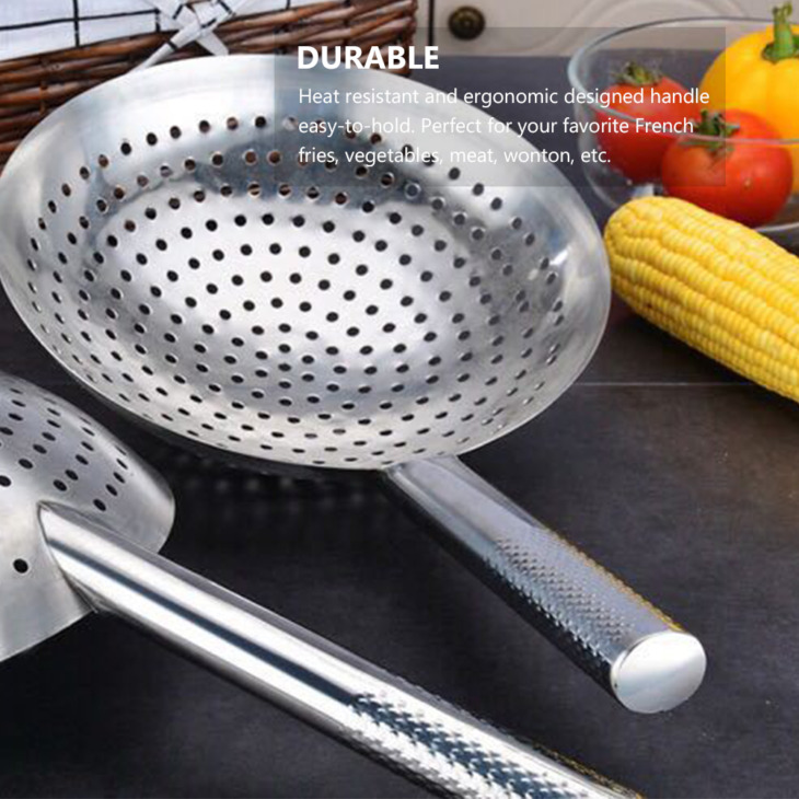 Rozsdamentes Acél Szűrő Szűrő Szűrőháló Mély Sütő Olajsütő Tészta Tészta Gombóc Szitán Konyha Szerszámok Konyhai Eszközök - Image 2
