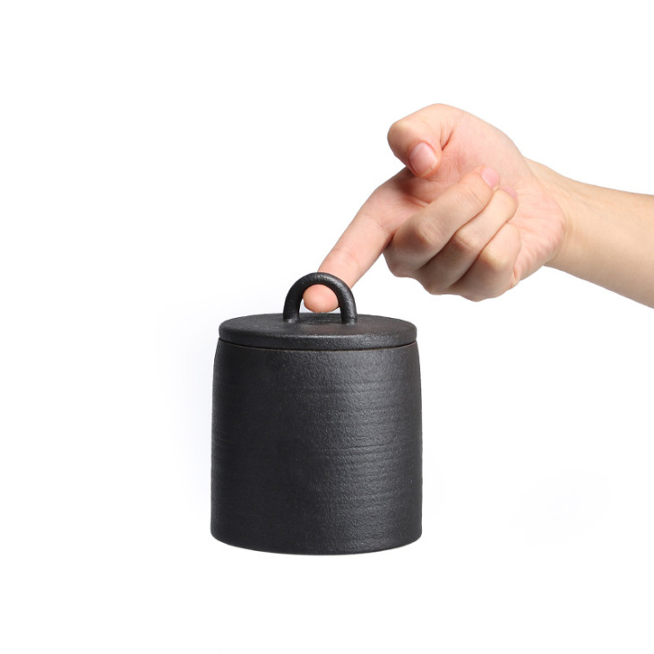 Tea Táska Caddy Nagy Vintage Kínai Kerámia Caja Para Guardar Bolsa Can Canist Pote Hermetico Zöld Caja Puszka Na Herbatę - Image 3