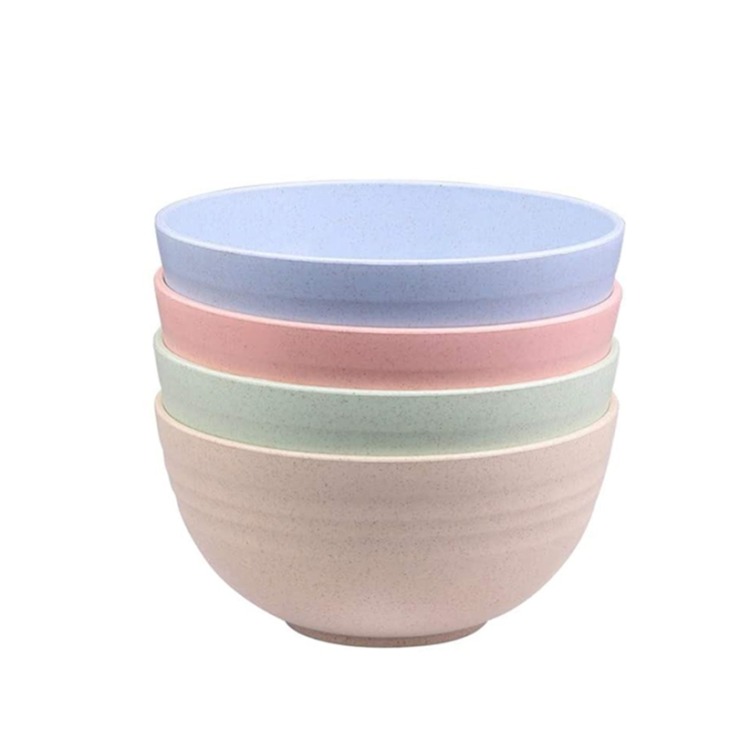 Búza Szalma Műanyag Étkészletek Törhetetlen Gabona Gyümölcsleves Rizs Tál Tálak Bögrék Készlet Mosogatógép Mikrohullámú Biztonságos Egészséges - Image 2