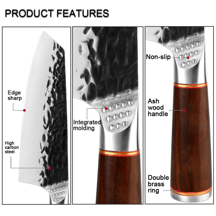 Xituo Cleaver Santoku Kések Találékonyság Kovácsszakasz Séf Kés Ultra Éles Osztott Kés Vágás Különleges Kés Konyhai Kés - Image 4