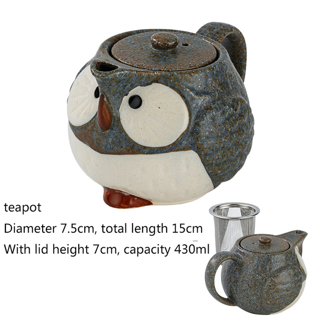 brown teapot 430ml