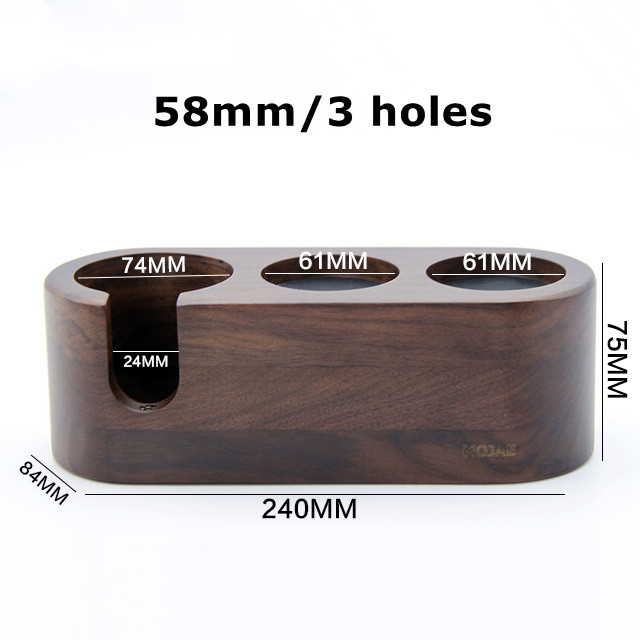 58mm 3 holes walnut