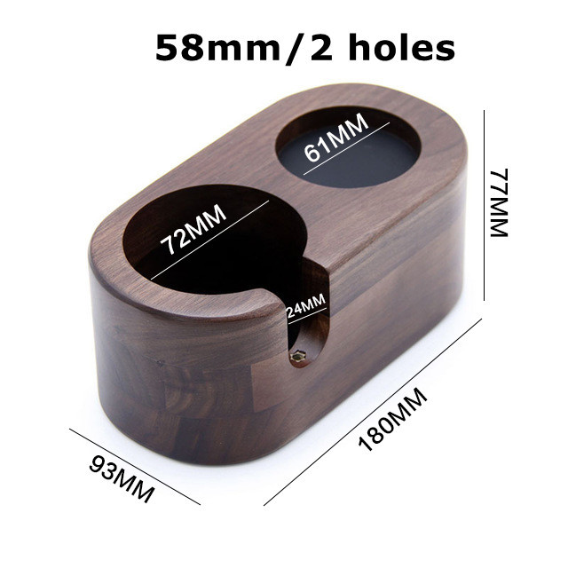 58mm 2 holes walnut