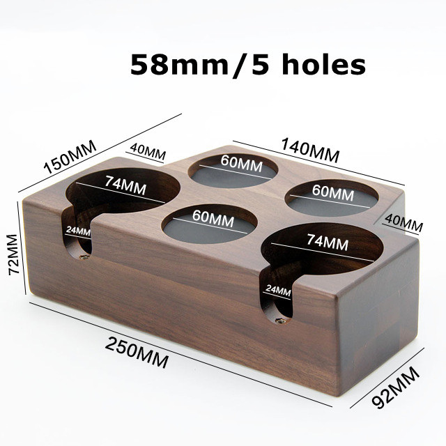 58mm 5 holes walnut