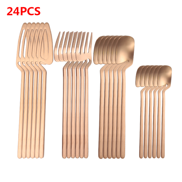 24pcs rose gold