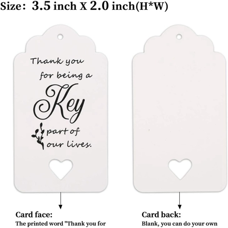 60Set Key Palacknyitók Key Palacknyitó Kíséretkártya Címkével És Kulcstartó Láncok Az Esküvői Kedvezmények Eljegyzési Karácsonyi Karácsonyi Kedvezményekhez - Image 5