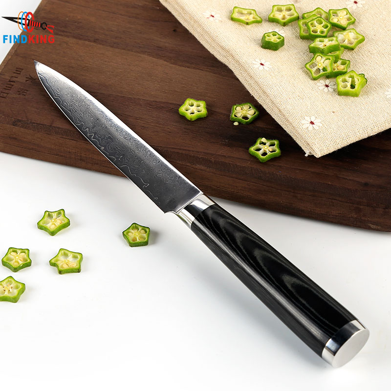 Finding Márka 5 Hüvelykes Közmű Kések Minőségi Damaszkusz Acél Konyhai