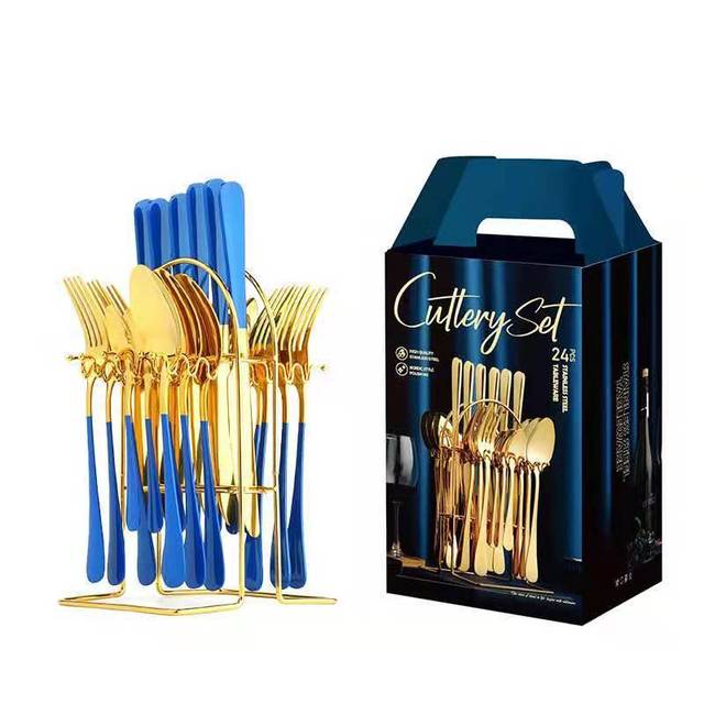 Blue Gold 24 Pieces