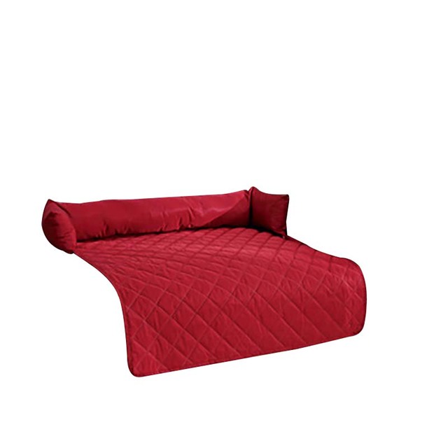 red sofa cover