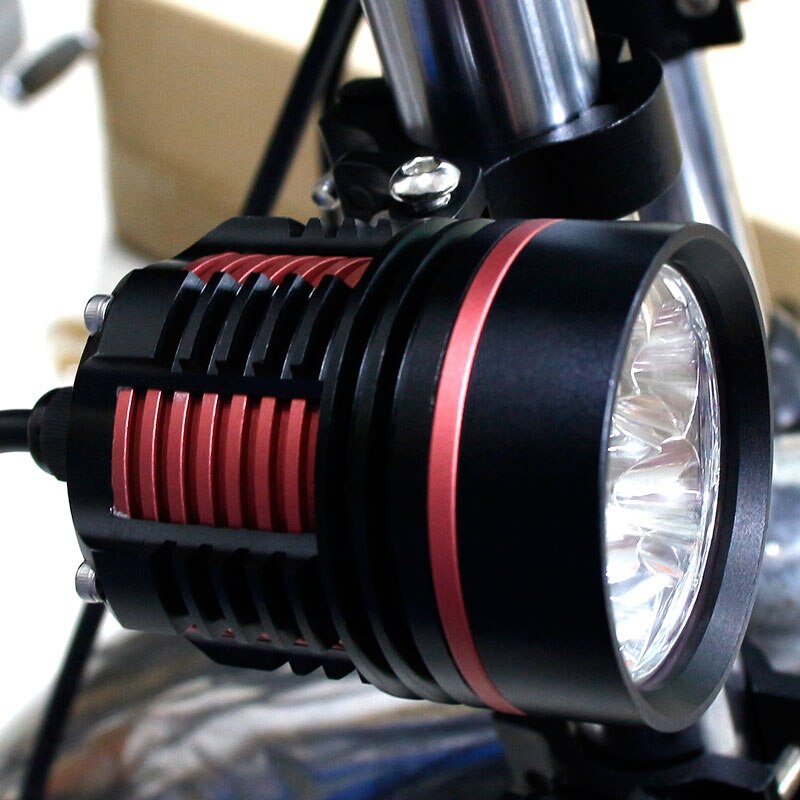 1Set Motorkerékpár Spotlámpák Köd Drl Lámpa Káprázott Vízálló Villogó Külső Módosítás Kiegészítő 12V Bmw Rogue Lámpák 60W