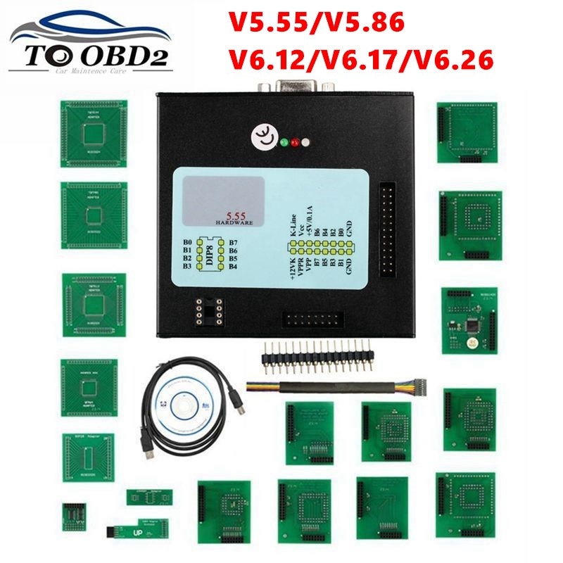 Legjobb Minőségű V5.55 Xprog-M V6.12 Teljes Adapter Automatikus Ecu Chip Tuning Programozás Xprog M 5.55 5.86 6.12 6.17 6.26 Metal Box X-Prog