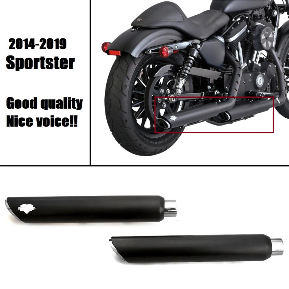 Hatásos Erősítő Minden Autóhoz Hangoló Alkatrészek Tartozék Fekete Exhuast Hangtompítók Harley Sportster Xl 883N Iron 1200X Negyvennyolc Rövid Lövés Kipufogó Csövek 2014-2020