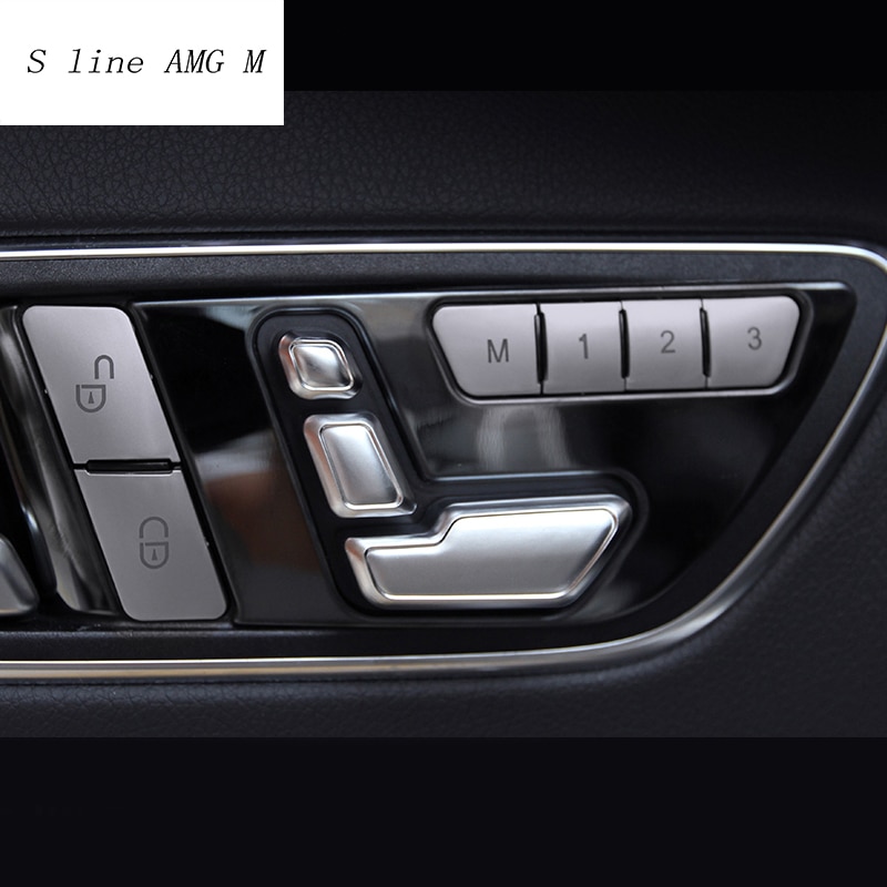 Car Styling Seat Beállítógombját Switch Cover Mercedes Benz W204 W205 W212 W218 X204 X166 Ce Glk Gl Ml Class Auto Kiegészítők