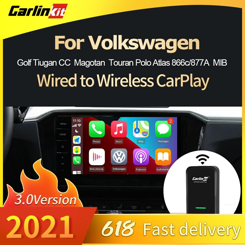 Carlinkit 3.0 2021 Új Kiegészítők Vezeték Nélküli Carplay Adapter Vw Eredeti Autóhoz Vezeték Nélküli Autóval Apple Plug And Play Ios14
