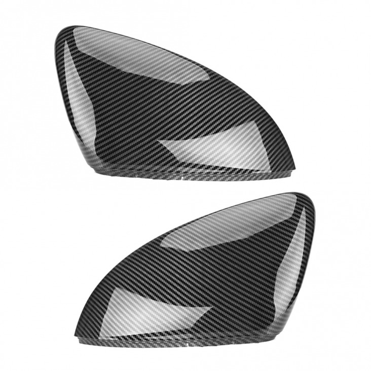 2 Db Vw Golf Gti 7.5 Mk7 7 7R Mirror Borítók Caps Visszapillantó Tükör Tok Carbon Look Bright Fekete Matt Króm Cover