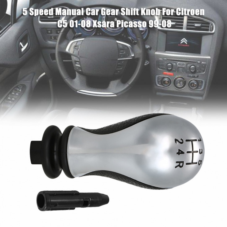 5 Speed ​​Gear Stok Shifter Lever Head Manual Autó Pookknop Voor Citroen C5 01-08 Xsara Picasso 99-08