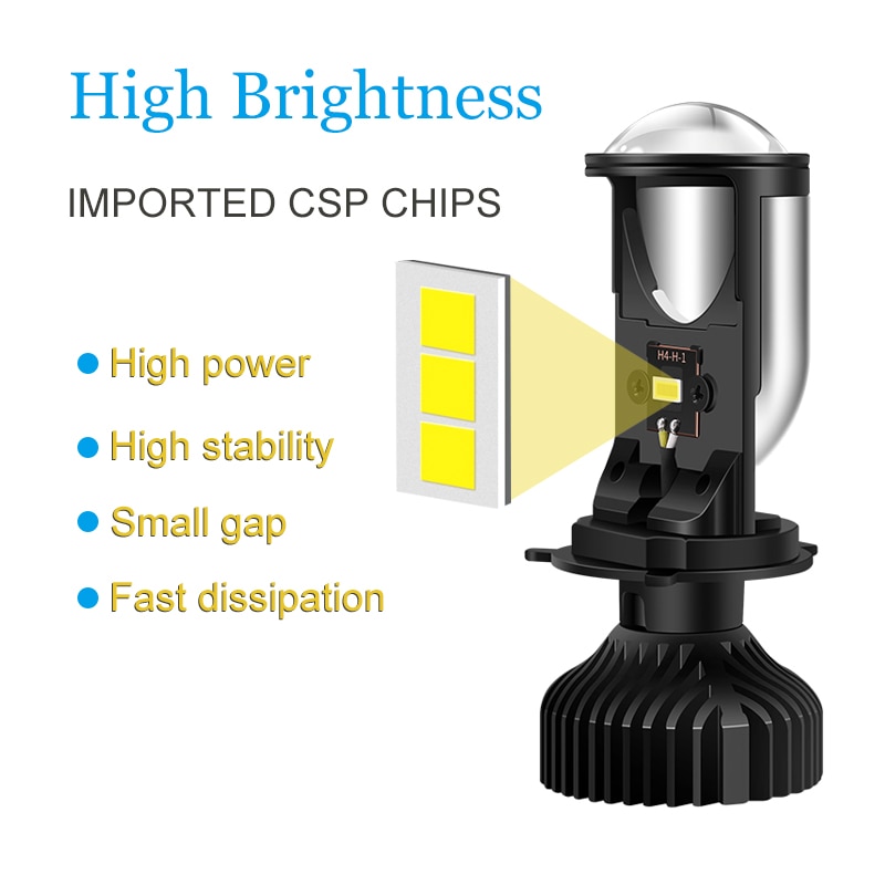 90W / Páros H4 Led Mini Projektor Lencse Conversion Kit Hi / Lo