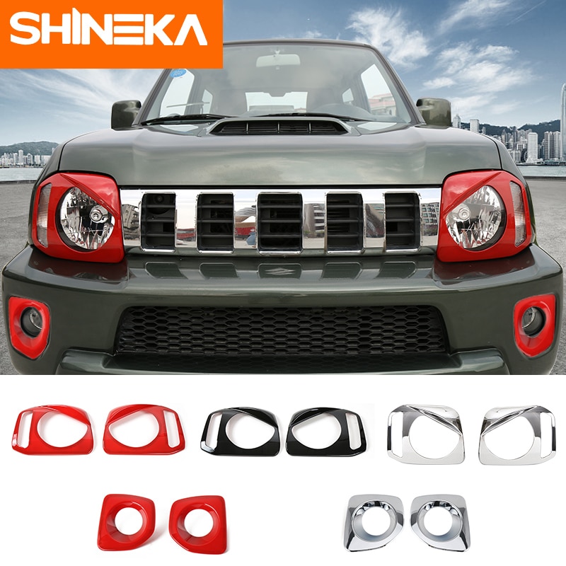Shineka Matricák Autó Suzuki Jimny 2007-2017 Abs Car Ködfényszóró Reflektorlámpájaként Védőborítás Matrica Suzuki Jimny