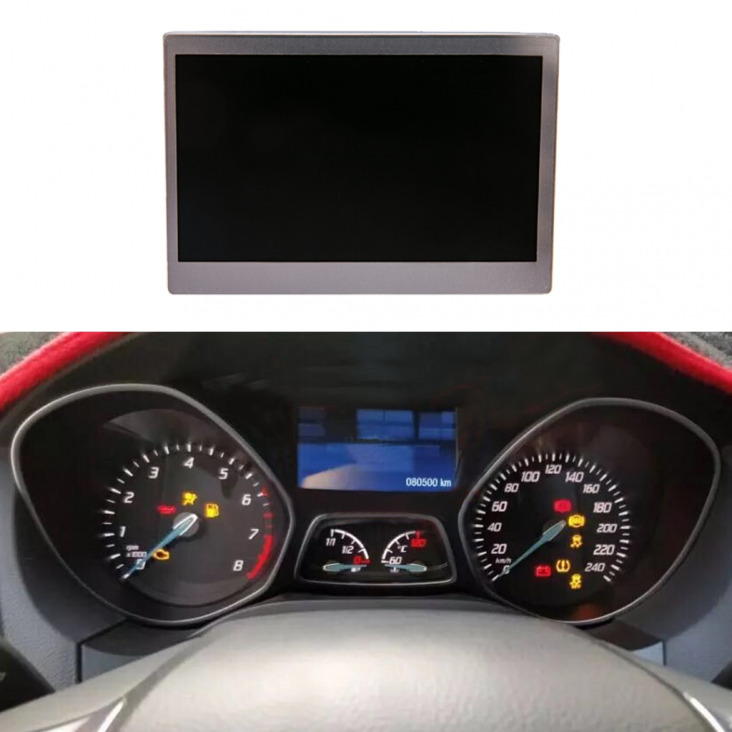 Autó Lcd Kijelző Színes Képernyő Műszerfal Pixel Csere Ford Escape / Focus 2013-16 Rgb Lq042T5Dz11 102X70Mm Autós Kiegészítők