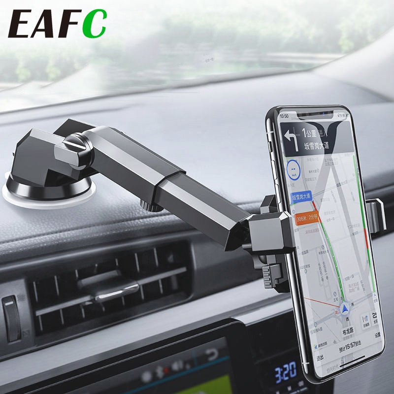 Eafc Gravity Auto Telefoon Houder Ondersteuning Sucker Sterke Zuignap Voor Mobiele Telefoon Intrekbare Opvouwbare Auto Mount