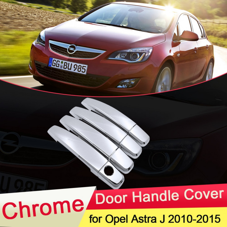 Voor Opel Astra J Vauxhall Holden Gtc 2010 2011 2012 2013 2014 2015 Chrome Deurgreep Cover Trim Auto Set Auto Styling Accessoires