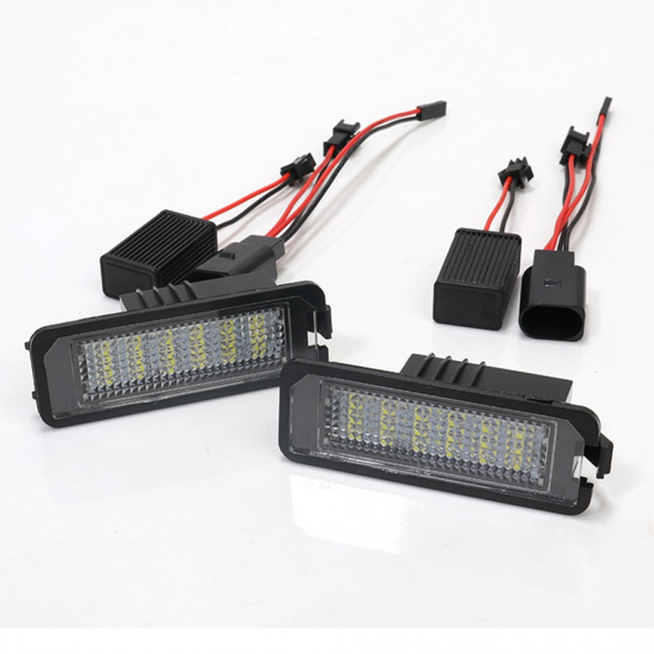 Voor Seat Altea Xl Exeo Limousine Ibiza Leon 2 3 Universele 12V Led Auto Aantal License Staart Plaat Licht Geen Fout Canbus Lamp