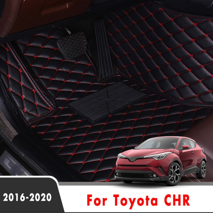 Jobb Oldali Toyota Chr C-Hr 2020 2019 2018 2017 2016 Autó Padlószőnyegek Szőnyegek Belső Autó Dekoráció Védő Egyedi Bőrből Készült,