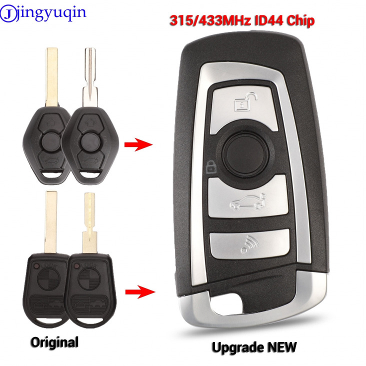 Jingyuqin Ews Módosított Flip Remote Key Gomb 4 315Mhz / 433Mhz Pcf7935Aa Id44 Chip Tuning E38 E39 E46 M5 X3 X5 Z3 Z4 Hu58 Hu92