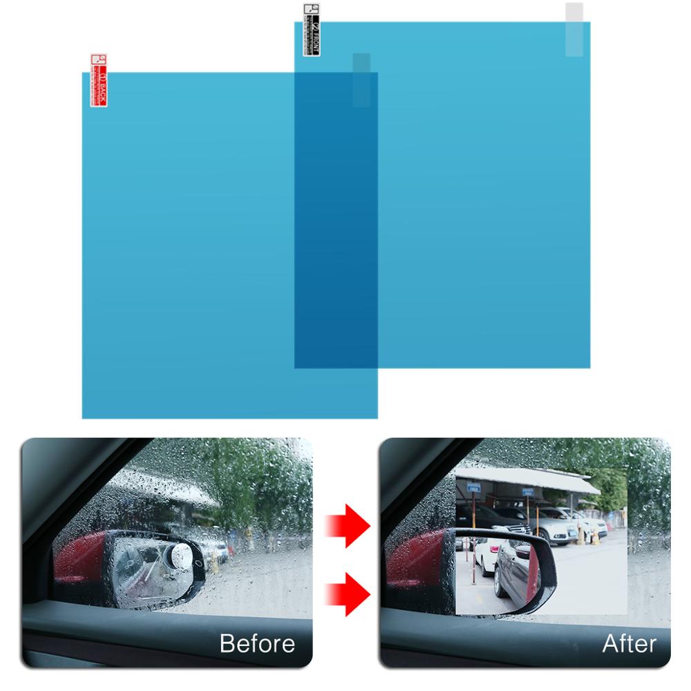 2db / szett 175 * 200MM Anti Fog Film Anti vízködfolt Esőálló Film ablak védő fólia Univerzális Soft matrica Auto kiegészítők