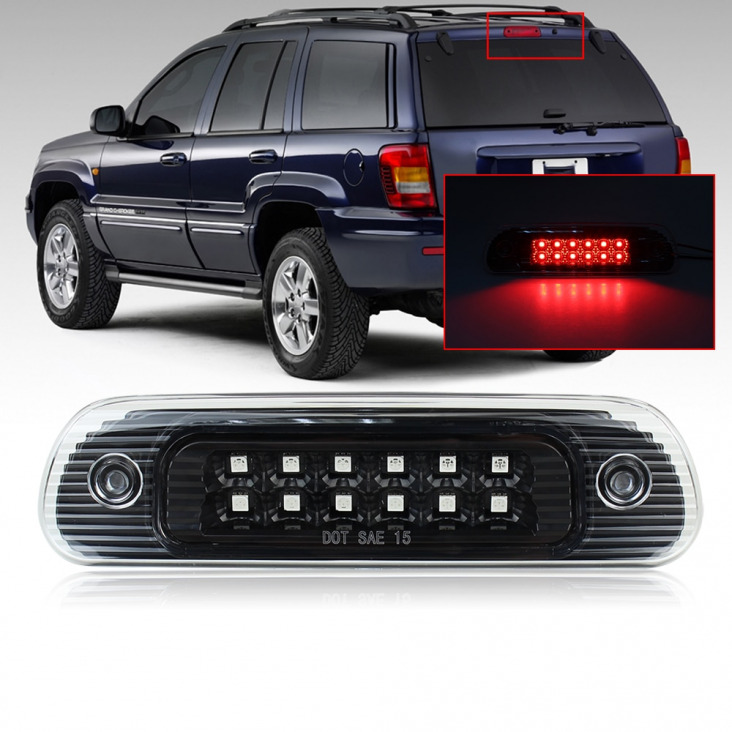 Jeep Grand Cherokee 1999-2004 LED Harmadik 3. féklámpa hátsó lámpa fekete vagy füst