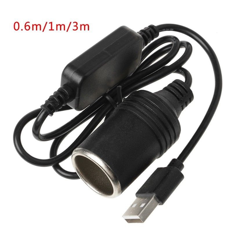 Hot eladás Converter Adapter vezetékes Socket Nő tápkábel Controller USB port, hogy 12V-os autós szivargyújtó