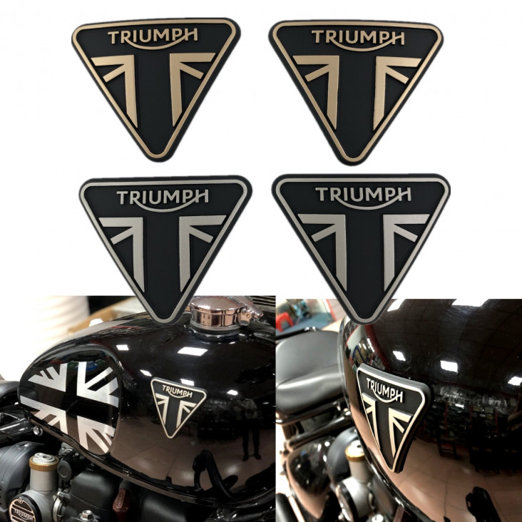 Motorkerékpár 3D Emblem Badge Matrica Matrica Üzemanyagtartály Logo Triumph Bonneville Bobber T100 T120