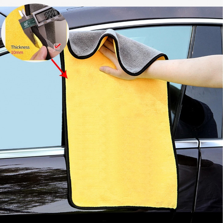 1/2/3 db Extra Soft Car Wash mikroszálas törölköző Car Cleaning Cloth Szárítás Autóápolás Szövet Detailing Car WashTowel Soha Motkány