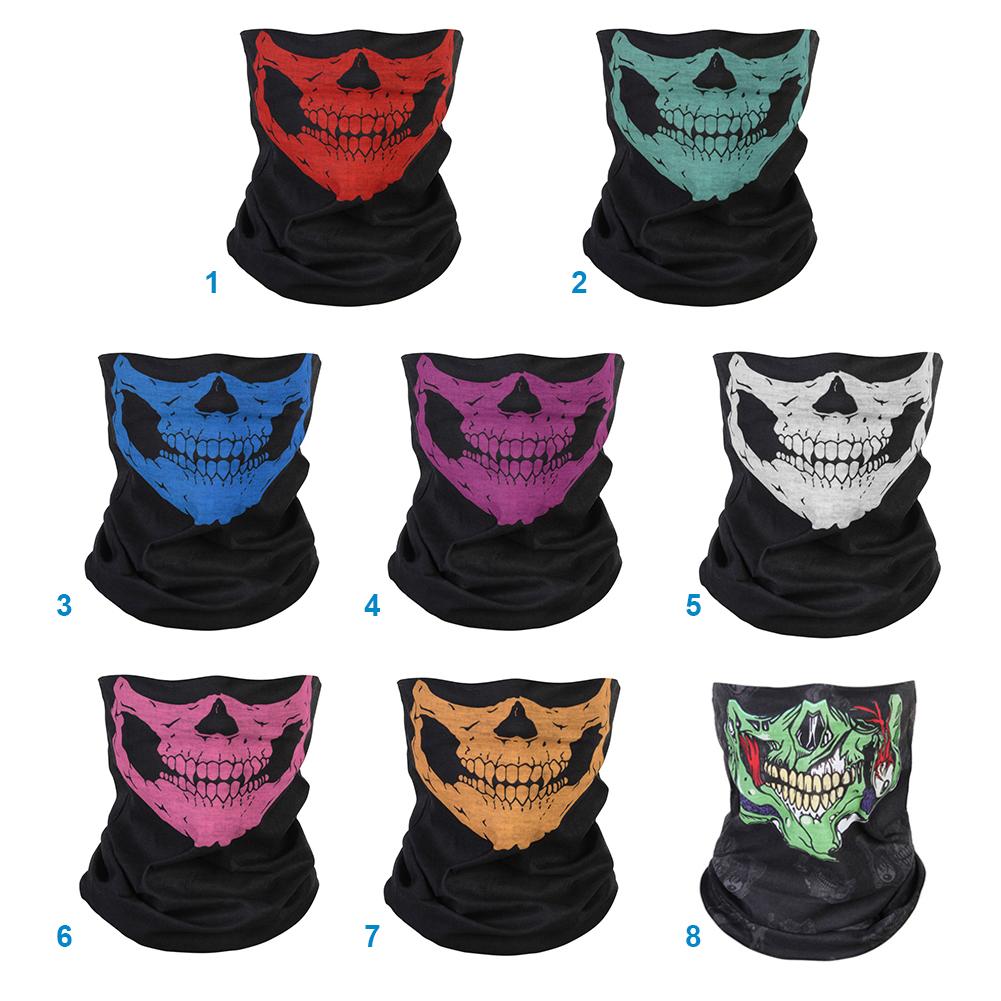 Fiets Fietsen Sí Winddicht Skull Half Face Mask Ghost Sjaal Multi Use Neck melegítő