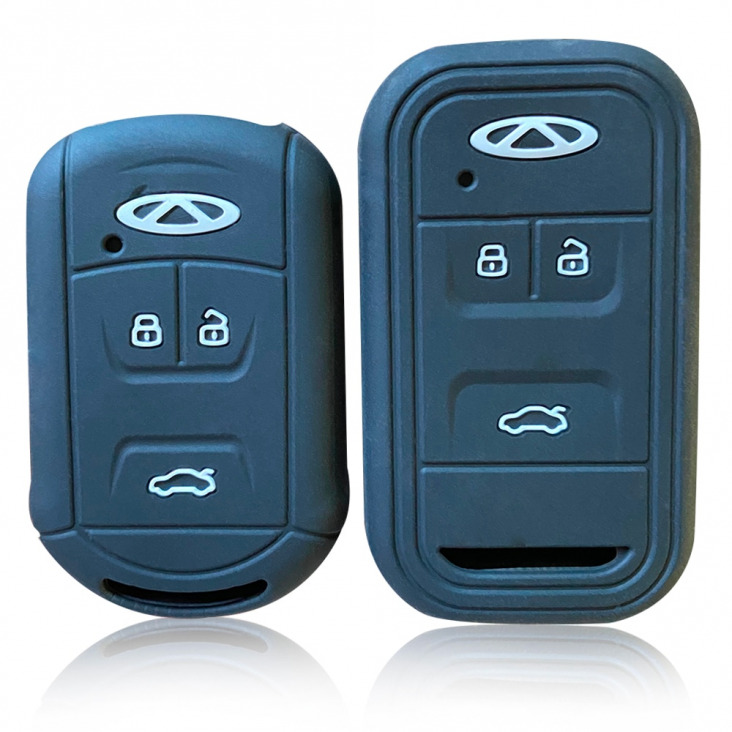Szilikon Car Key Cover tok Chery Tiggo 4 7 8 Arrizo intelligens Remote kulcstartó szettek 3 gomb Case autó belső tartozék