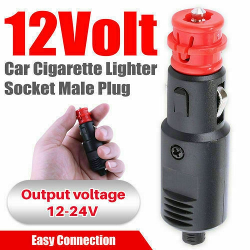 1PC Universal 12V-24V autós szivargyújtó csatlakozó aljzat csatlakozó bekötés cigaretta aljzat adapter dugóját