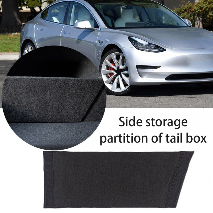 1db autó csomagtartó Partition Szervező Board Tesla Model 3 2019 2020 2021 sícipőtároló válaszfalak Side elválasztó Légterelő kiegészítők