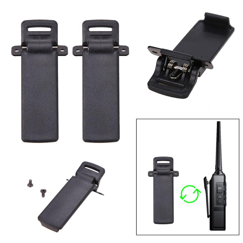 2 stuks walkie talkie Riemclip Voor Baofeng UV-5R UV-5RA UV-5RB UV-5RC UV-5RD UV-5RE 5RE twee Manier Rádió tartozékok Hoge kwaliteit