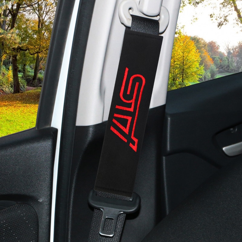 2db Gépkocsik biztonsági övet pad Protection üléshuzat Subaru STI Impreza WRX embléma
