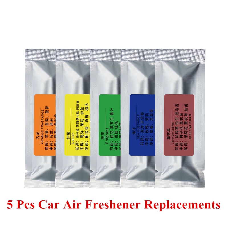 5db Auto Luchtverfrisser Vervanging Auto Styling légkondicionálás Vent Parfüm Stok Geur In De Auto Solide Luchtverfrisser tisztító