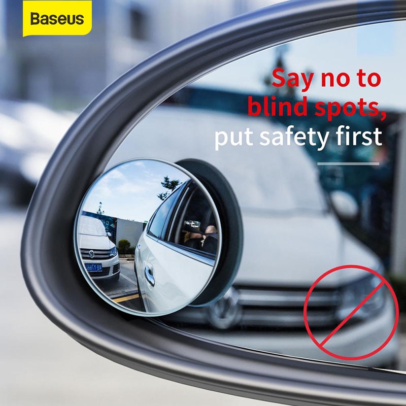 Baseus 2 db Full View HD autó visszapillantó tükör autós Automobile visszapillantó tükör Anti Blind parkolás keret nélkül Tükrök