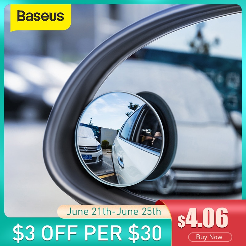 Baseus 2db autó visszapillantó tükör Teljes Vision 360 fokos széles Anger parkolás Assitant Vízálló Auto visszapillantó tükör Blind Spot