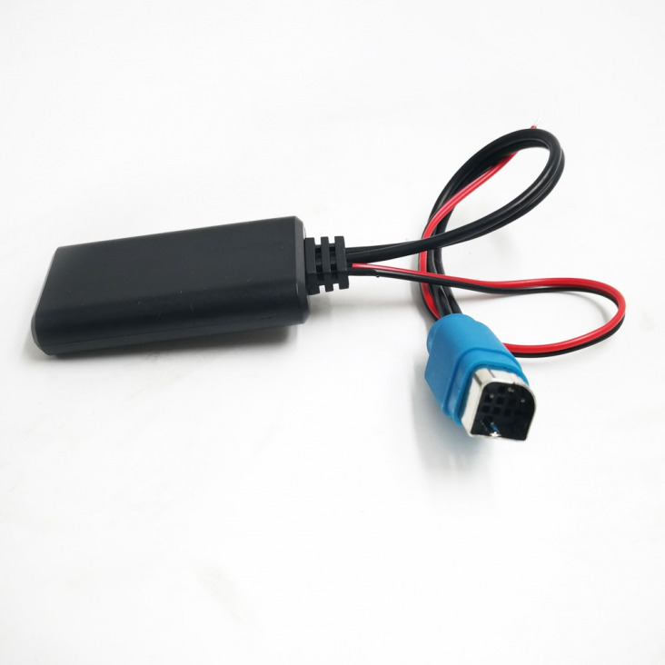 Biurlink sztereó Bluetooth AUX-IN kábel adapter KCE-237B Wireless Audio bekötése Alpine CDE-W203Ri IDA X303 X305 X301