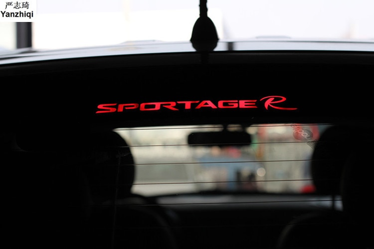 Autó tartozékok féklámpa Carbon Fiber 3D matrica Féklámpák dekoráció matricák Kia Sportage R 2011 és 2015 Autó-Styling