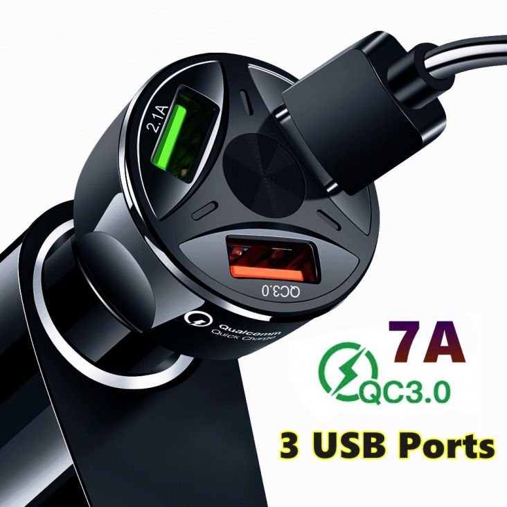 Autós töltő USB Quick Charge 3 Port Kia Sportage Ceed Sorento Cerato Forte 2018 2019 2020