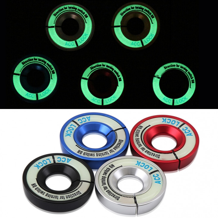 Luminous Glow gyújtáskapcsoló dekoráció kulcstartó matrica Skoda