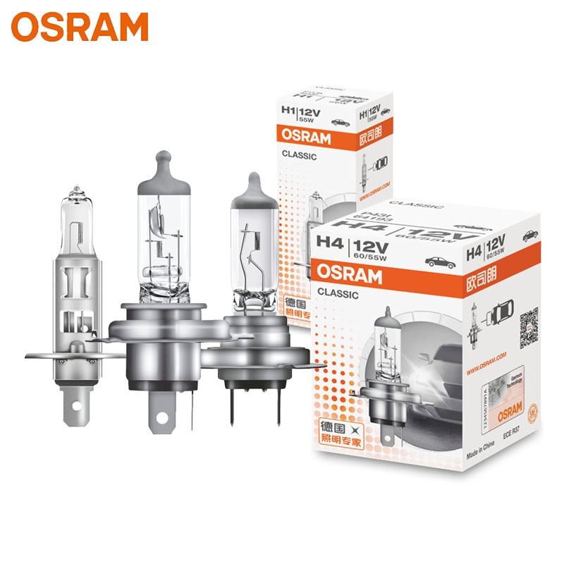 Osram H1 H4 H3 H7 12V Standaard Lámpa Wit Licht Originele Koplamp Auto Mistlamp 55W 9003 HB2 auto Halogeenlamp Oem kwaliteit (1 db)