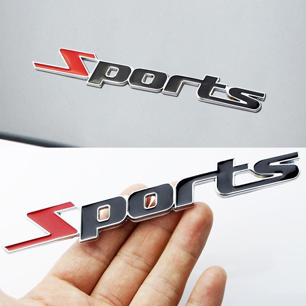 Universal Fashion 3D Car Metal Sport Emblem Logo Car Truck dekoráció Pattern Badge Matrica Trunk Fender matrica Autós tollak