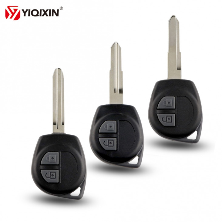 YIQIXIN 2 gombok cseréje Remote Autó kulcs Shell Suzuki Grand Vitara SWIFT HU133R / TOY43 / SZ11R Penge gumi gomb Pad